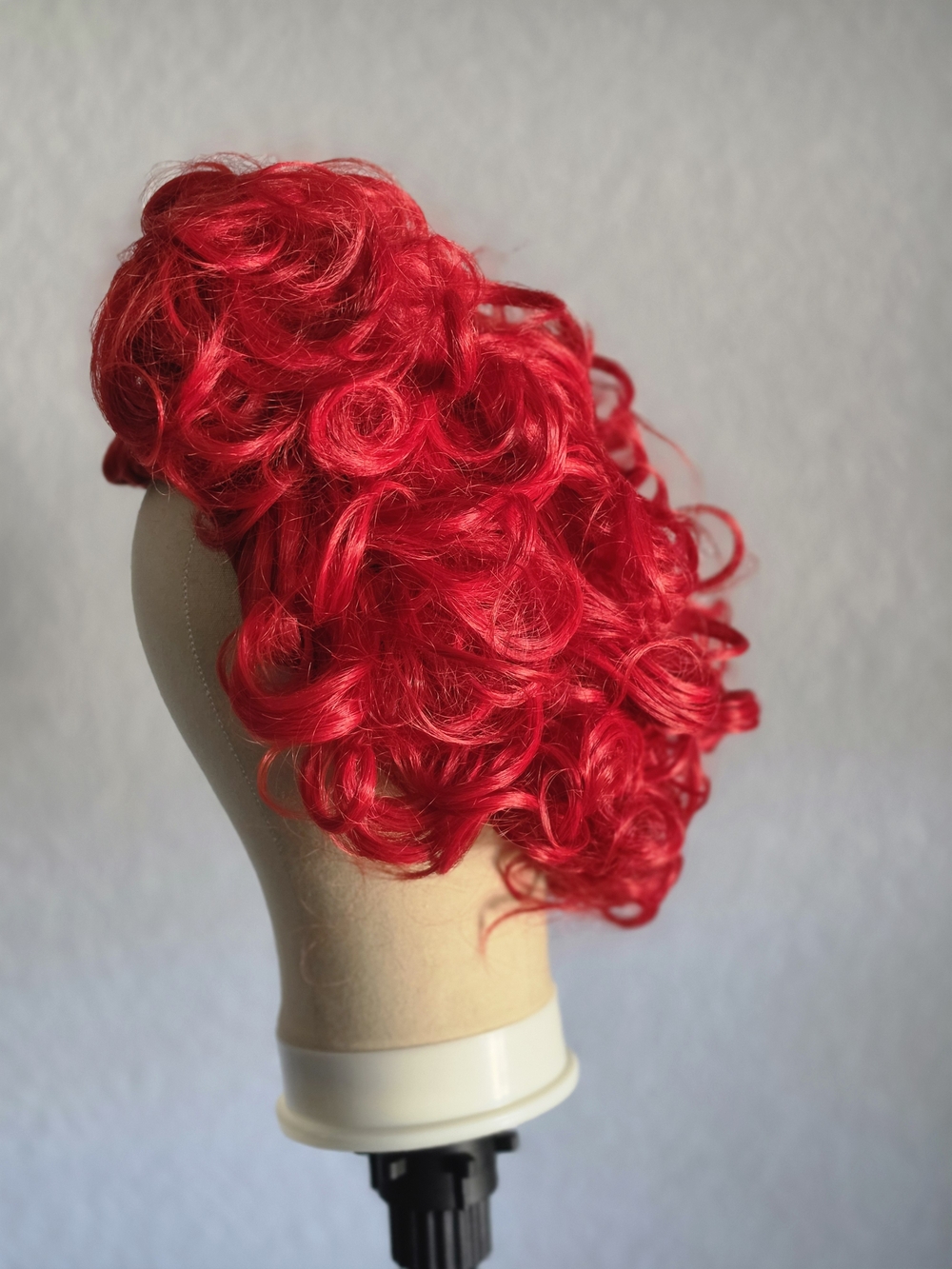 Red Queen Wig Women Two Buns Heat Resistant Synthetic Hair - Picture 9 of 14